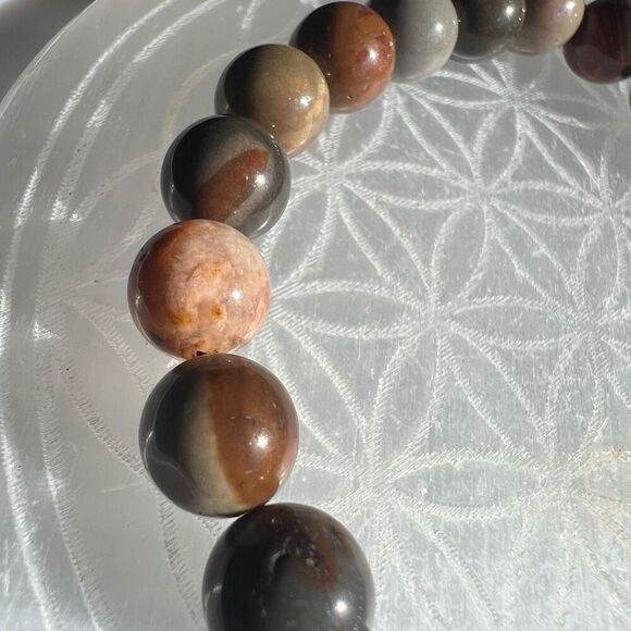 Polychrome‎ Jasper Beaded Bracelet - Picture 3 of 8